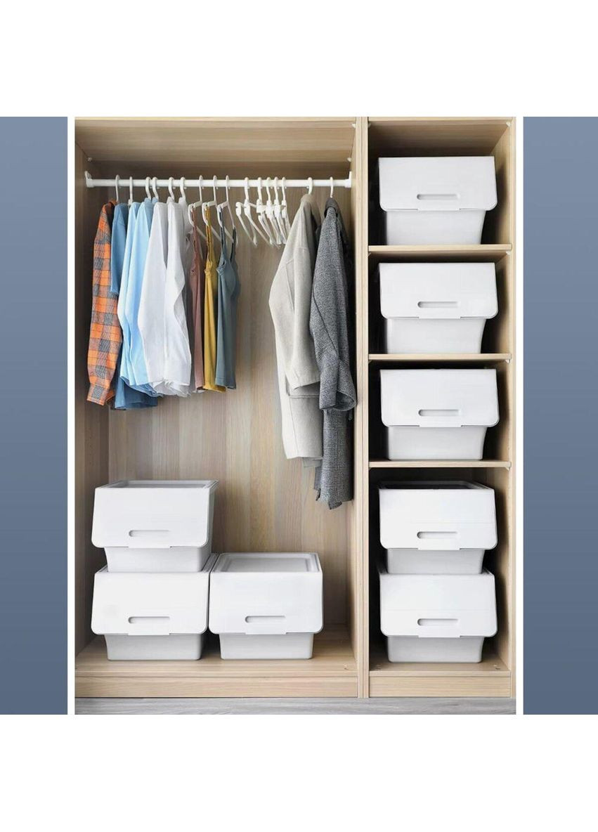 Контейнер для хранения 45.5х38х31см Белый SW-00002420 love-shopping Sticker Wall (354662474)