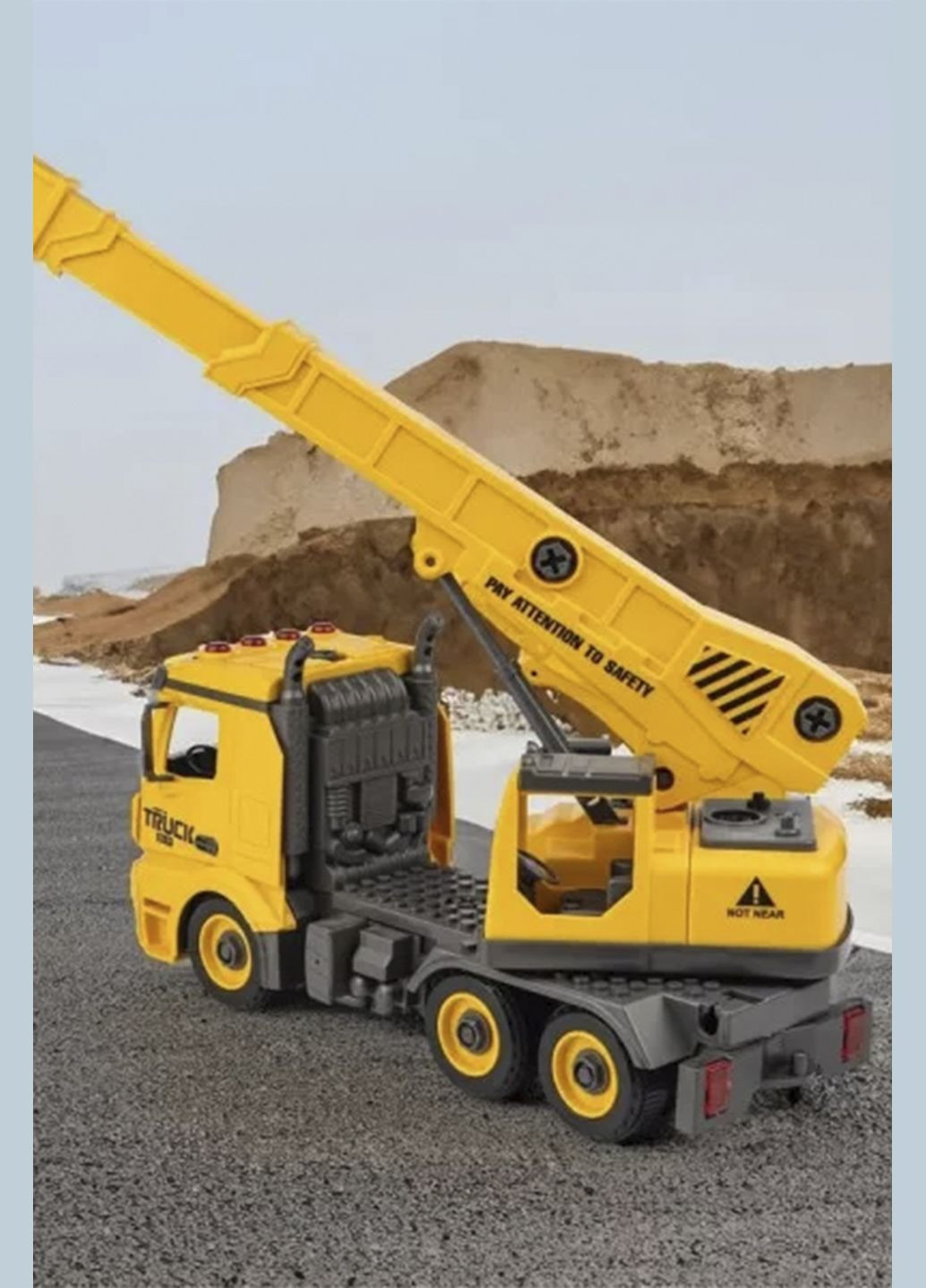 Машинка-конструктор - Строительный кран цвет желтый CB-00263194 OTAMANKO (314888083)