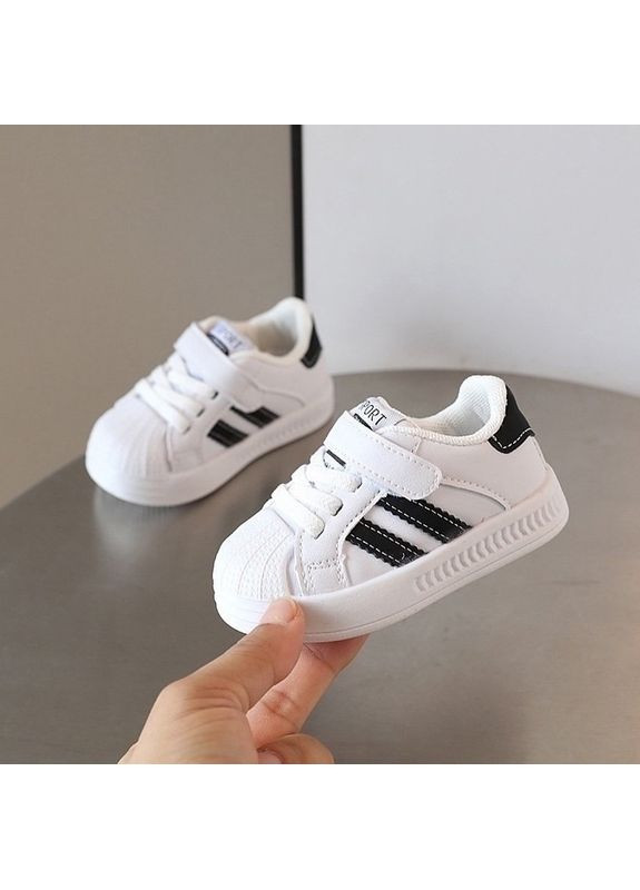 Белые демисезонные кроссовки детские No Brand кеди