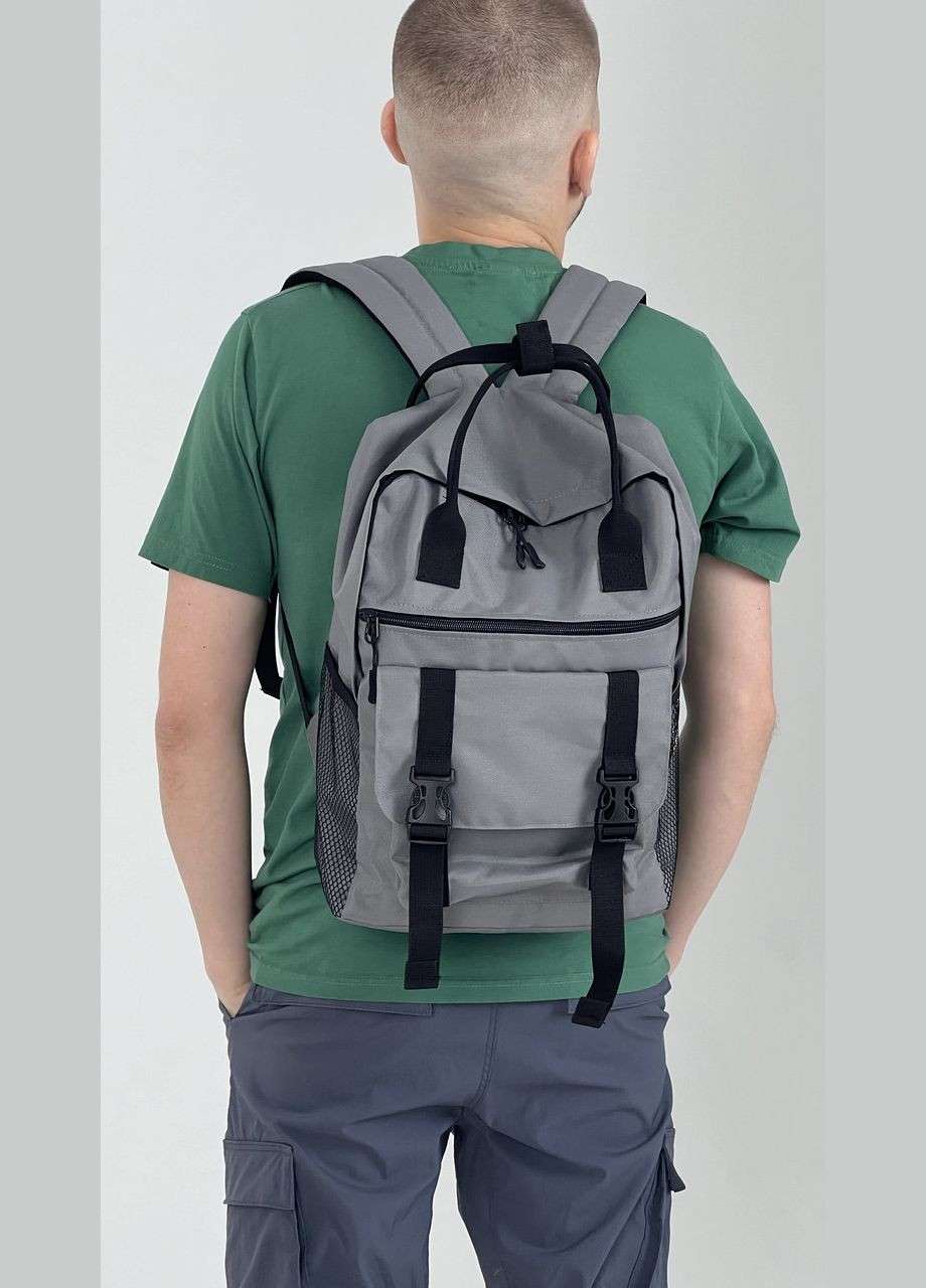 Мужской спортивный рюкзак Канкун с ручками, серый материал оксфорд ToBeYou kankun m (280930881)