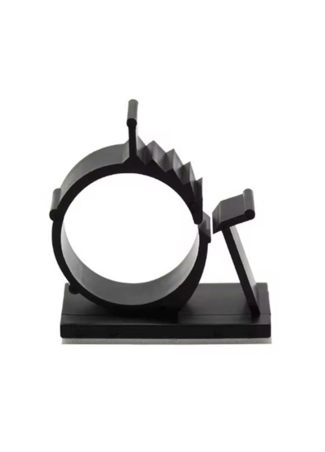 Фиксатор-зажим кабеля органайзер для крепления проволоки гофры стяжки самоклеящиеся 3М X 20 шт Черный Captain (360547098)