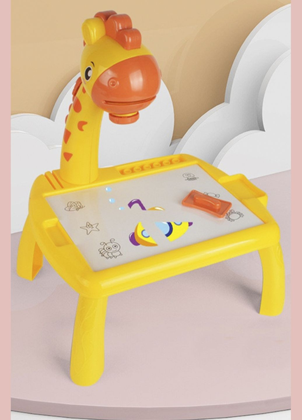 Стіл-проектор для малювання колір жовтий CB-00281739 Brushme (340232997)