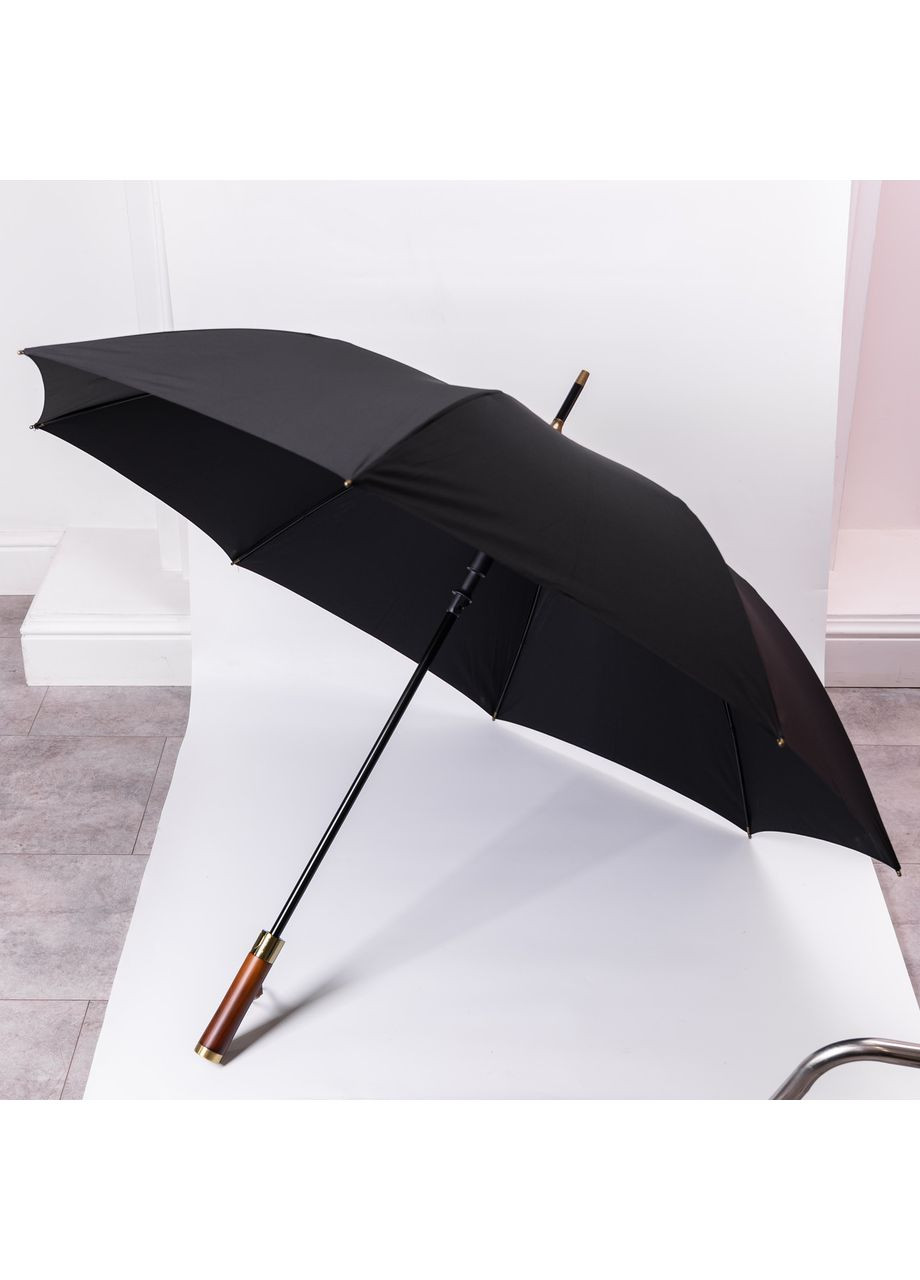 Чорна} класична парасолька-тростина напівавтомат з поліестеру 8 спиць діаметр 124 см чорна hp-23-6b Yiwu (369673535)