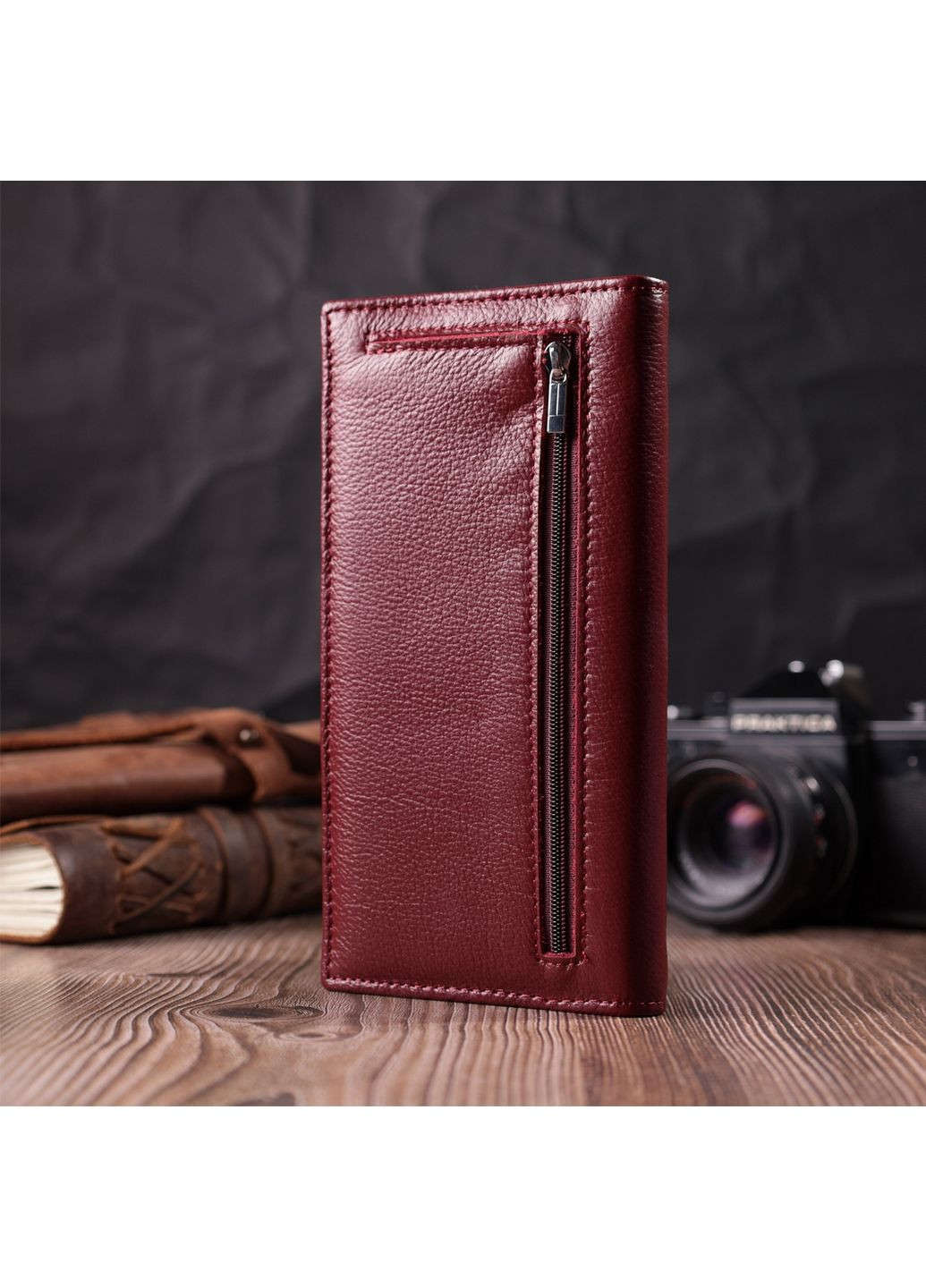 Жіночий шкіряний гаманець 9,5х18,5х1,5 см st leather (288046926)