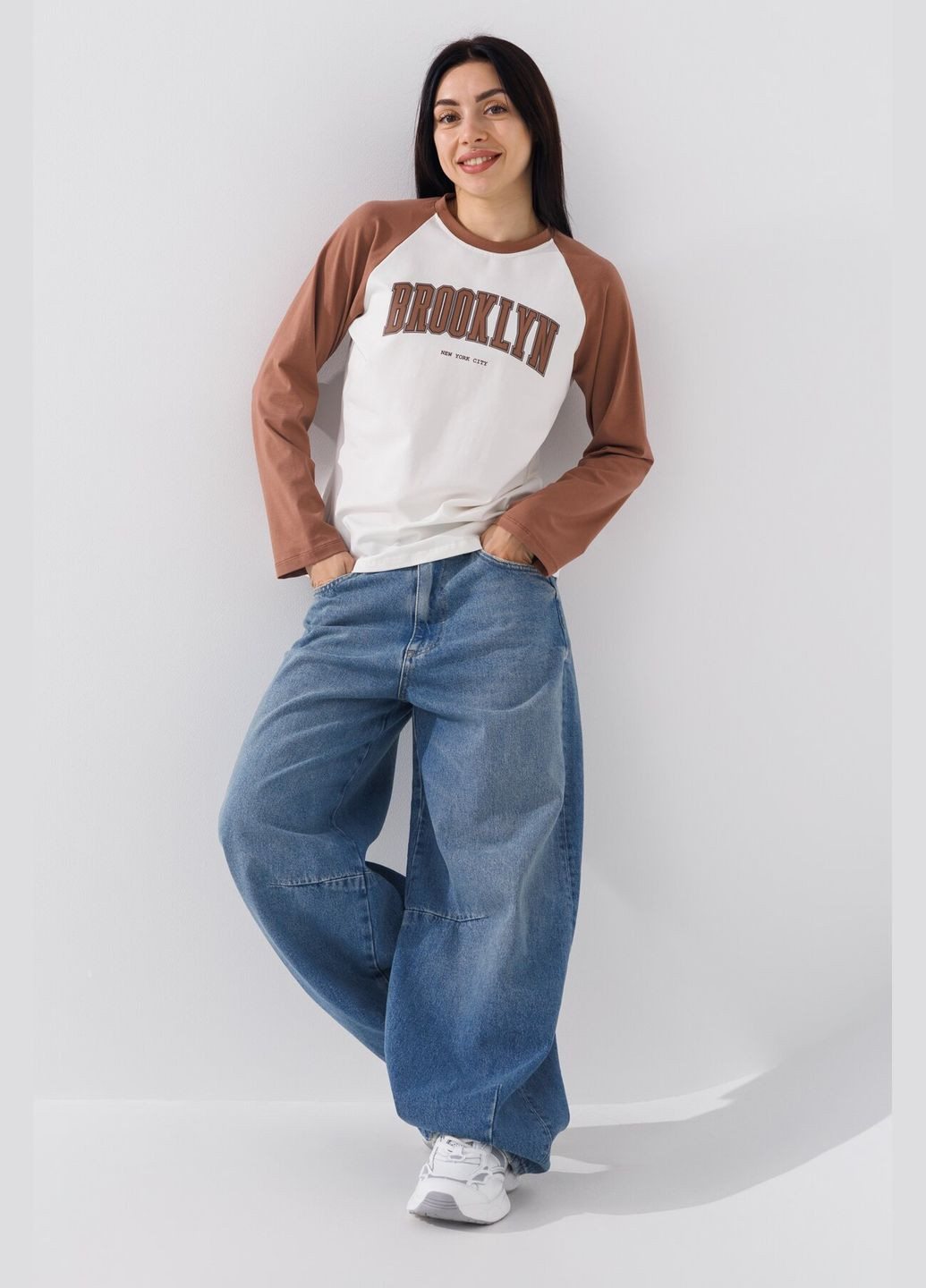 Лонгслів з принтом жіночий P-WB02370 shop (2000990755025) LAWA (366016756)