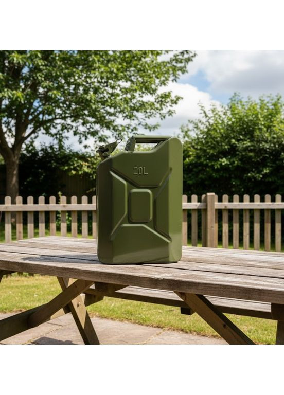 Вертикальная стальная канистра для хранения и транспортировки топлива 20 л (2104618811) Lavita (370605112)