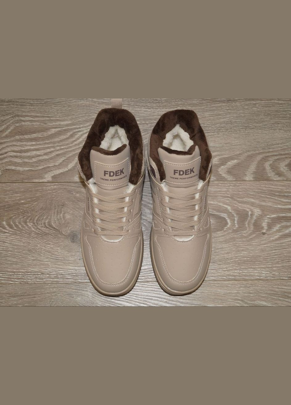 Бежевые повседневные, кэжуал зимние хайтопы зимние подростковые / ботинки зимние подростковые бежевые FDEK