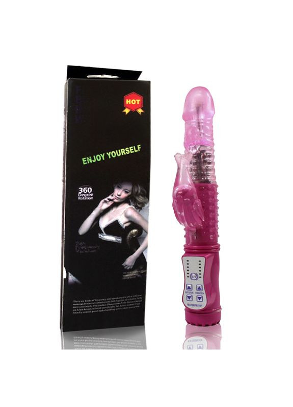 Женский вибратор для клитора и точки G с лубрикантом без запаха 36 режимов Розовый No Brand (340914434)