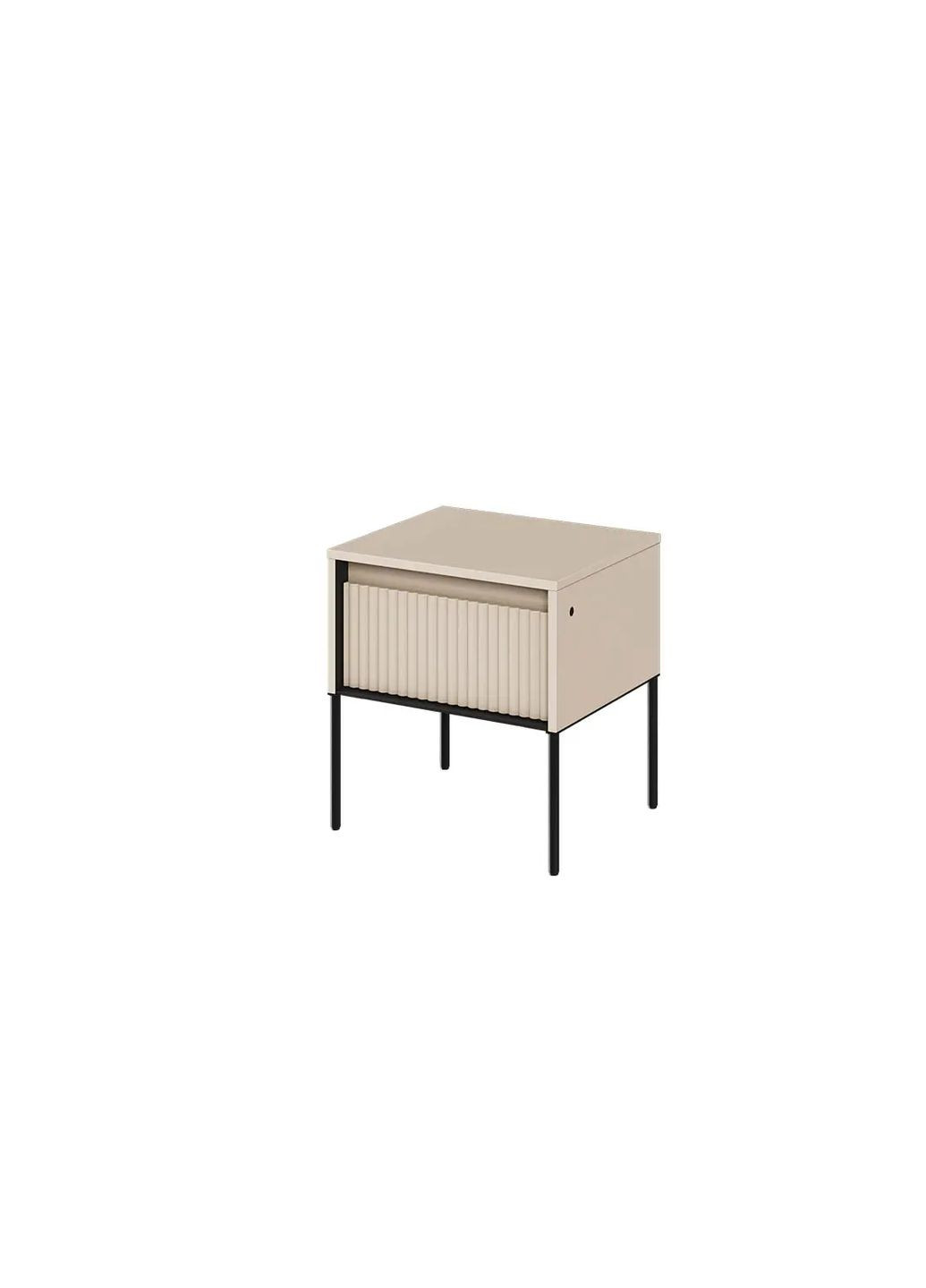 Тумба приліжкова Тренд / Trend бежевий/чорний з підсвіткою TR-10 LENART (358934172)