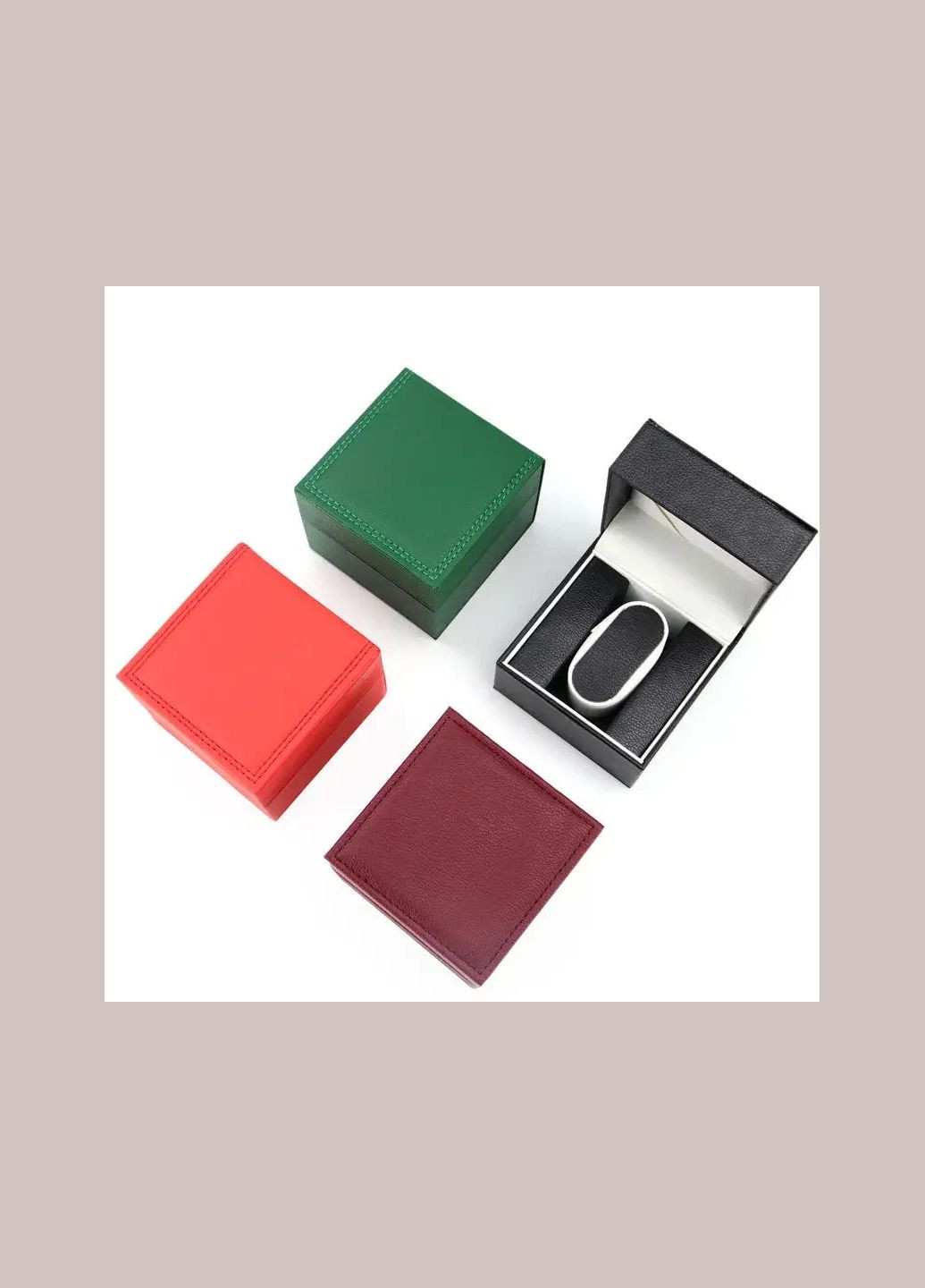 Подарочная коробка для наручных часов. Коробка для часов красная ЭКО кожа No Brand (330245689)