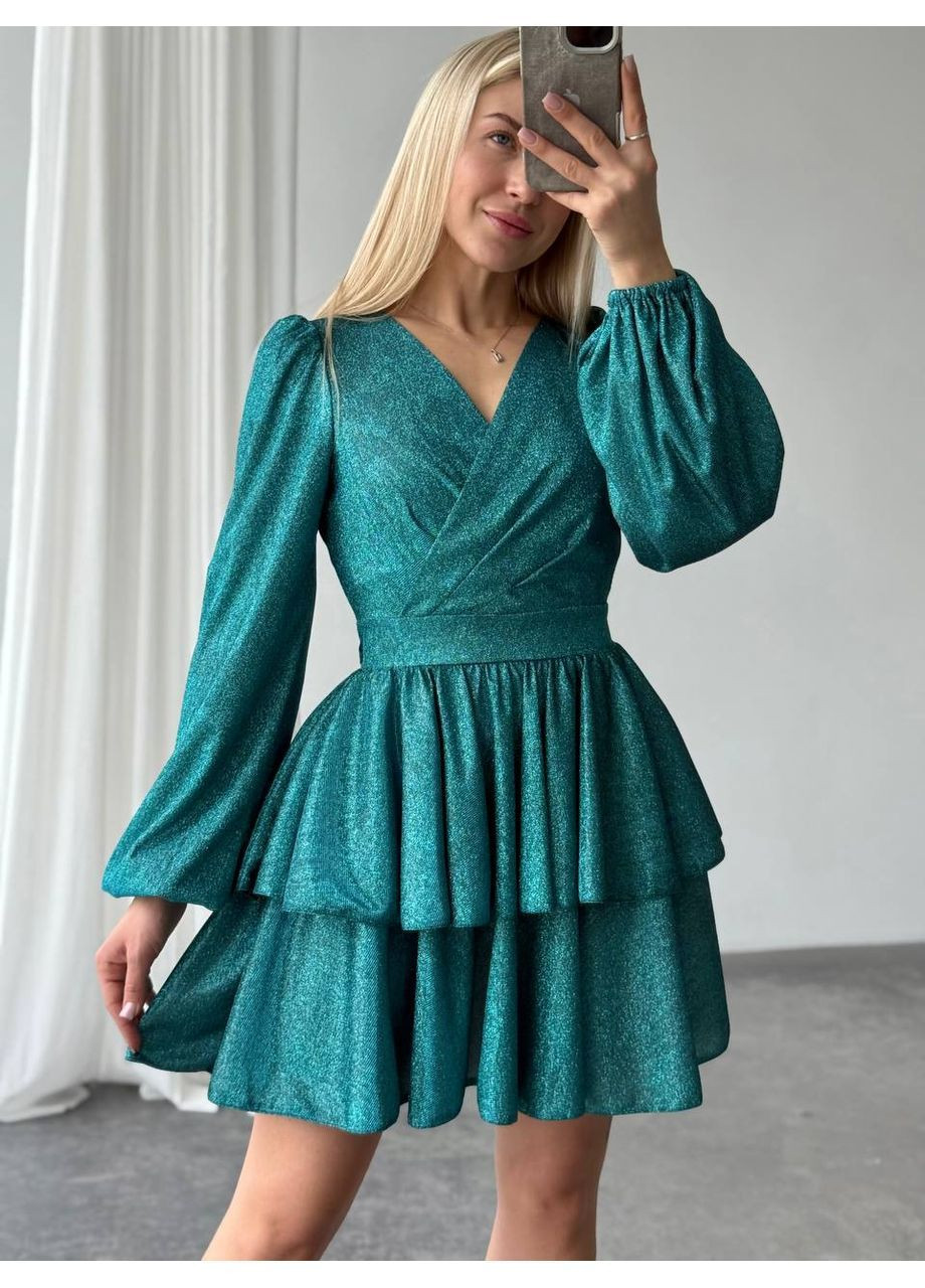 Смарагдова святковий, кежуал, коктейльна, вечірня жіноча сукня Asi.Store.ua