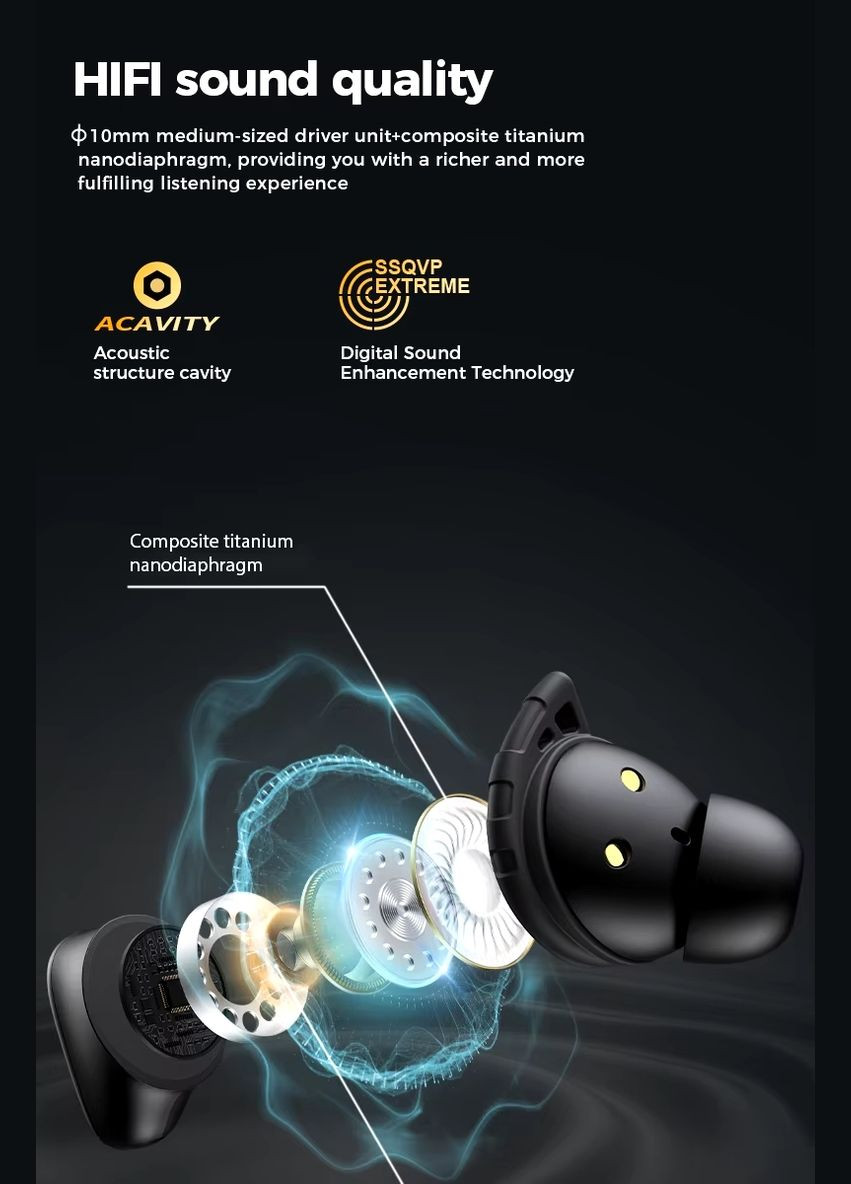 Бездротові навушники N-Lite 206, Black Monster (308995578)