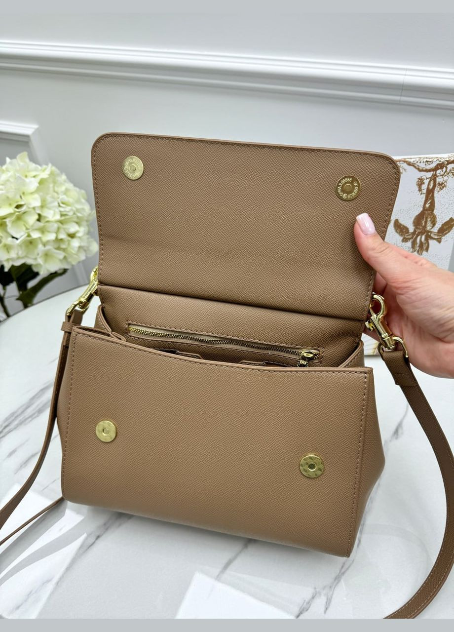 Сумка Дольче Габана Sicily Medium - коричневый 26cm No Brand (322394083)