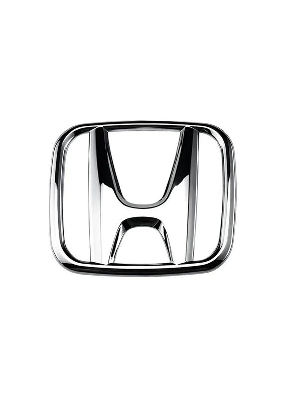 Емблема ХРОМ 65х79мм пластик (на скотчі) Honda (369611111)