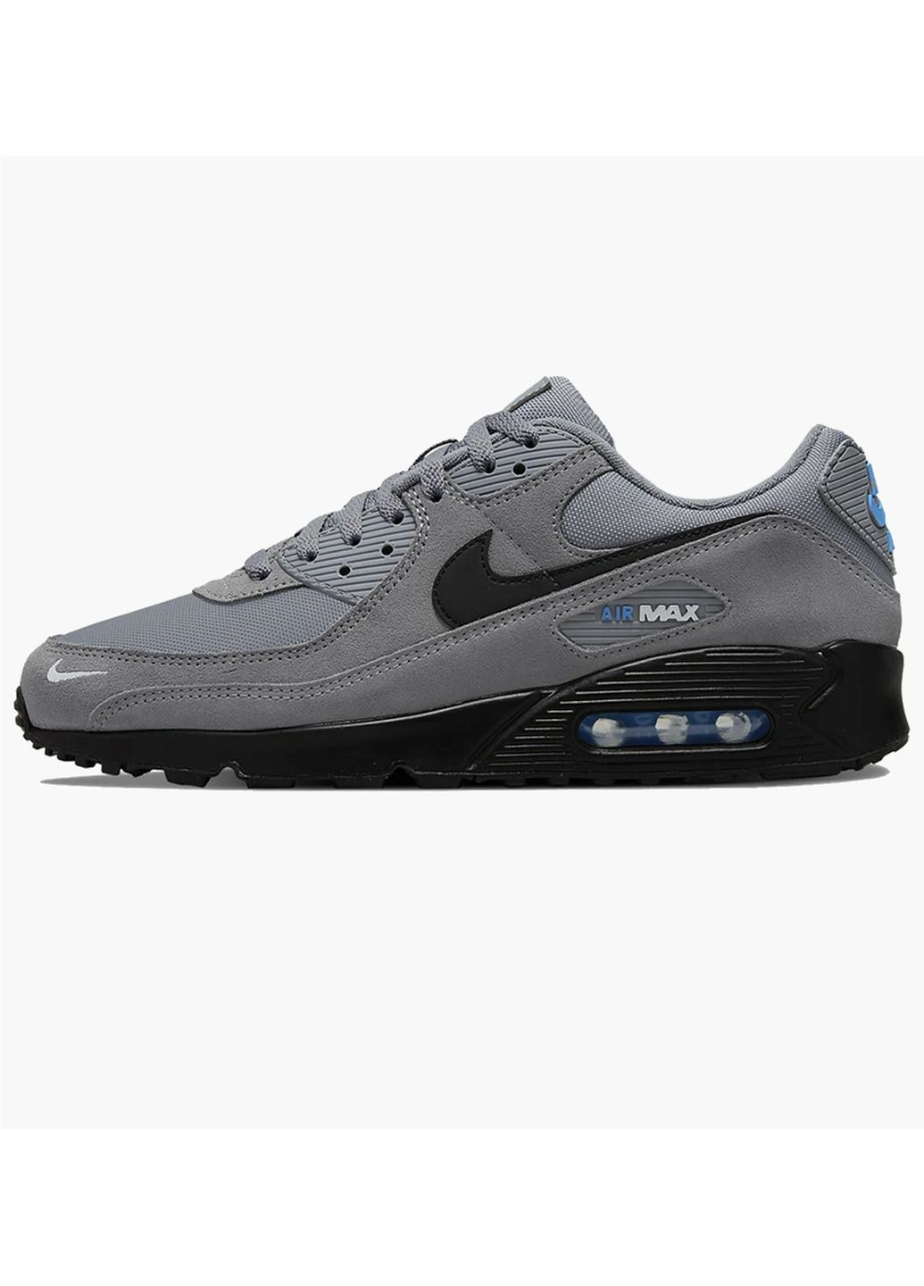 Чорні кросівки чоловічі air max 90 grey/black Nike
