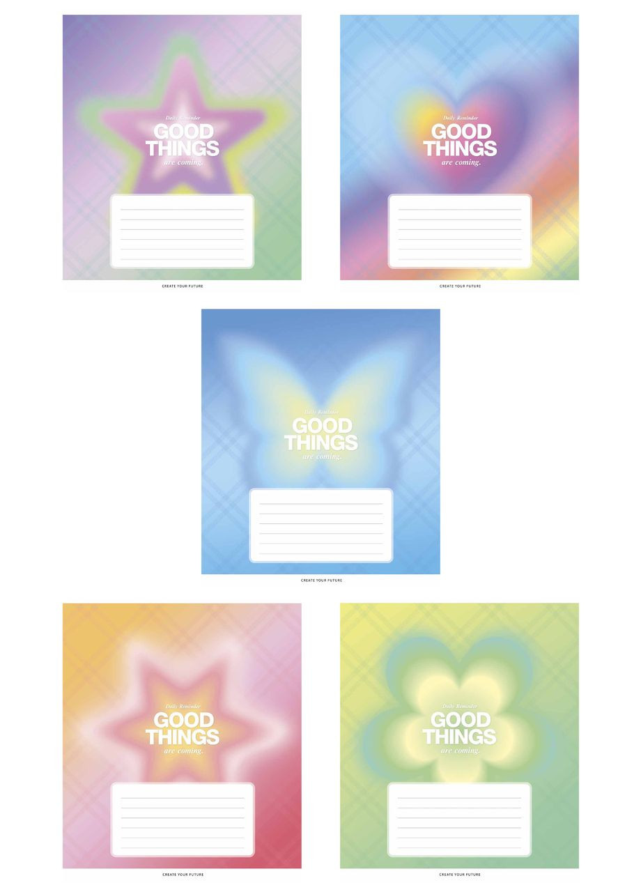 Набір 5 шт учнівських зошитів Good things. Зошит 12 арк. у клітинку 3526 4820006472511 Школярик (349468903)