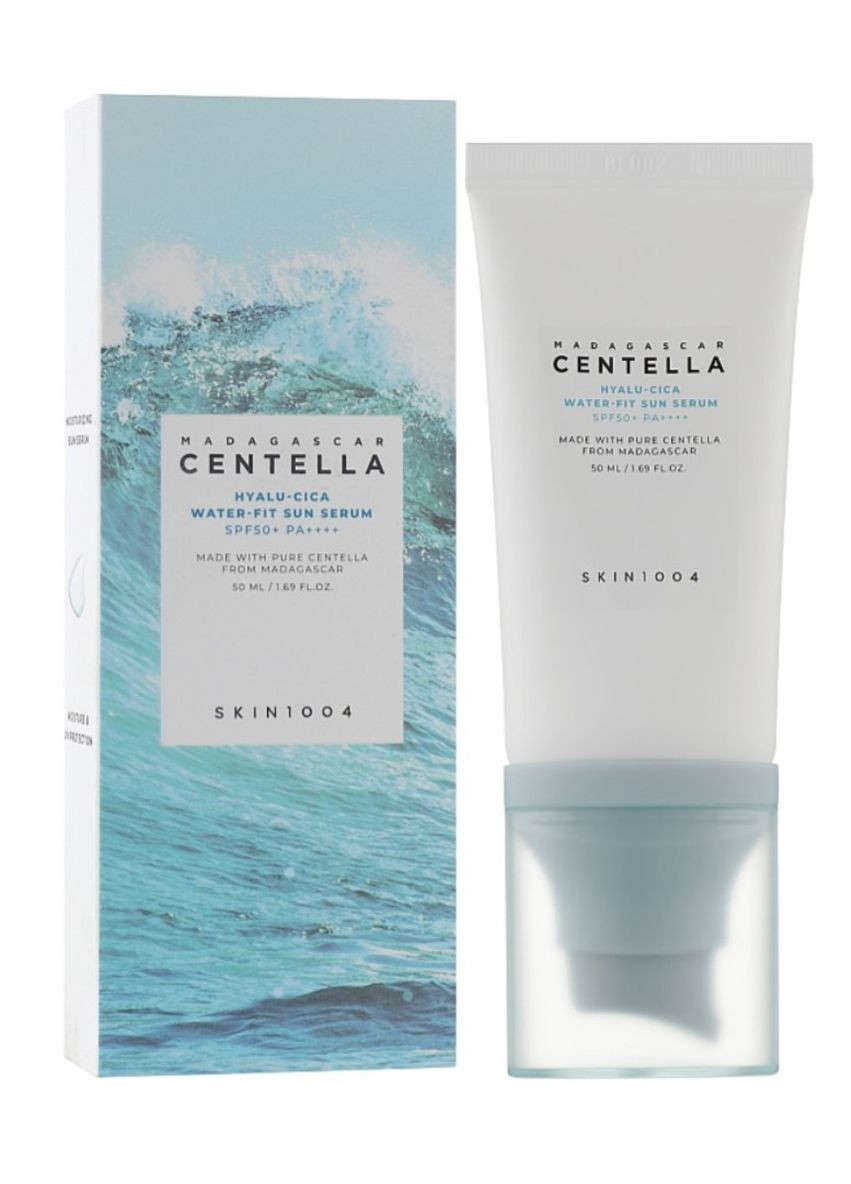 SKIN1004 Солнцезащитная сыворотка Madagascar Centella Hyalu-Cica Water-Fit Sun Serum 50ml — Крем, Южная Корея (296732587)