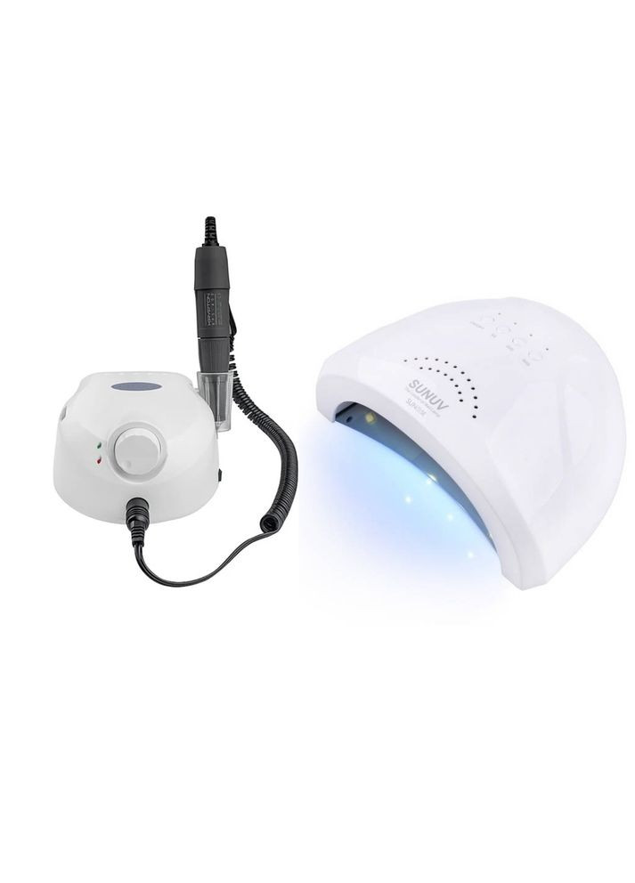 Професійний набір для манікюру та педикюру: лампа Sun 1 + фрезер KRYPTON XPS-400 BUCOS (362044388)