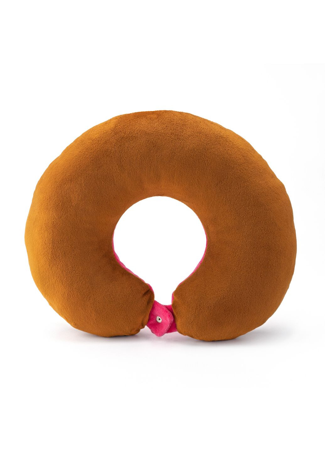 Мягкая игрушка Подушка для путешествий Пончик розовый 30 см (KD6951) Kidsqo (365545883)