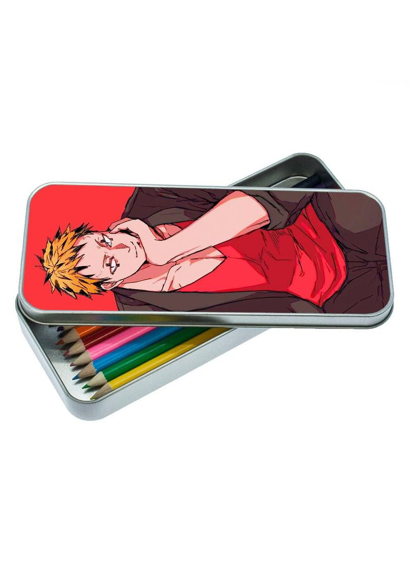 Пенал шкільний для хлопчика та дівчинки металевий Аніме Дорохедоро #008 7*18 см Silver No Brand (309154681)