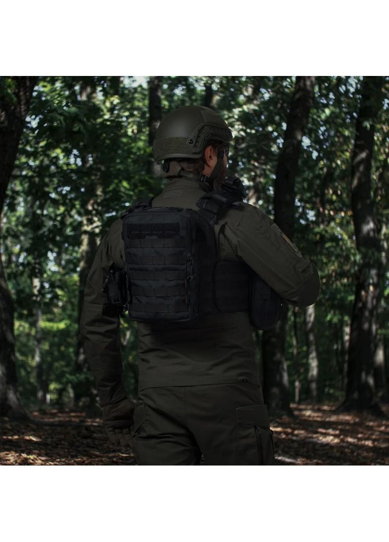 Тактический рюкзак на 10л. Cordura 1000D. Черный (00000003206) SPECPROM (360891709)