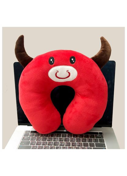 Дорожная подушка для детей PWH3 бык Красный No Brand (368565268)