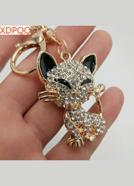 Креативний модний брелок-підвіска у формі Кошеняти з кристалами No Brand (292260612)