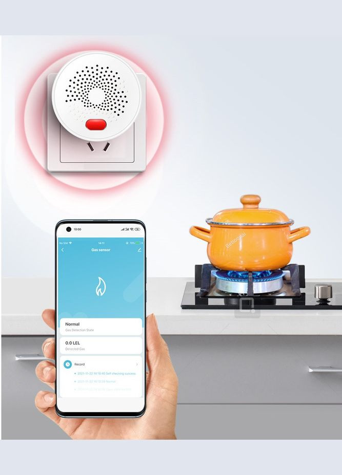 Wi-Fi датчик витоку газу No Brand (334302294)