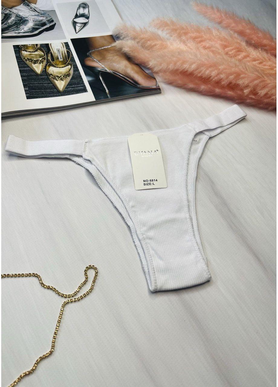 Трусики бразилианы хлопковые в рубчик Dyana Intimates (349513367)