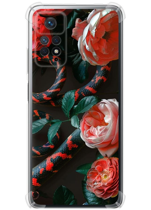 Силіконовий протиударний с посиленими кутами чохол 'Floran Snake' для Endorphone Xiaomi Redmi Note 12 Pro (286770642)