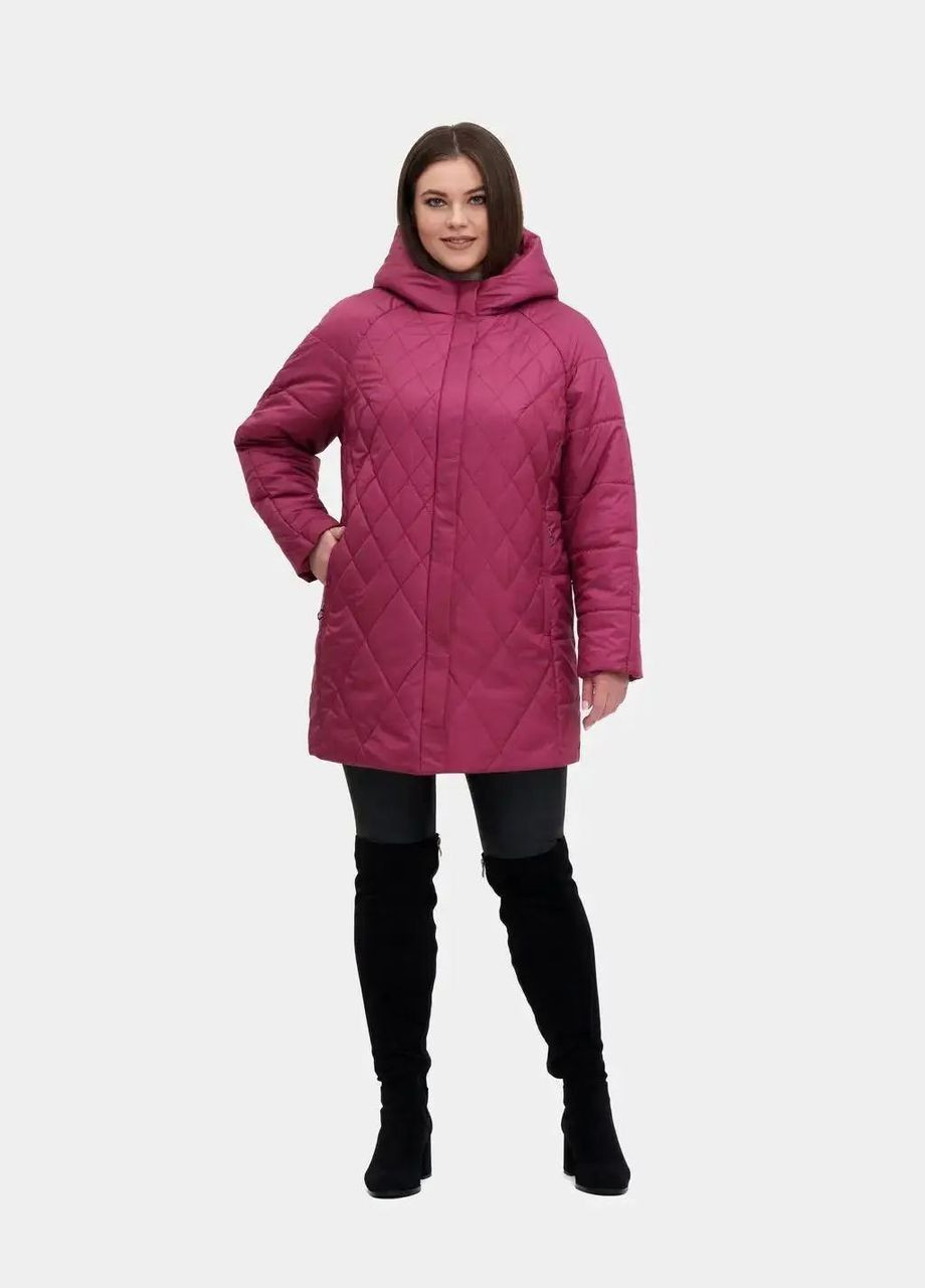Бордовая демисезонная женская куртка демисезонная большого размера SK