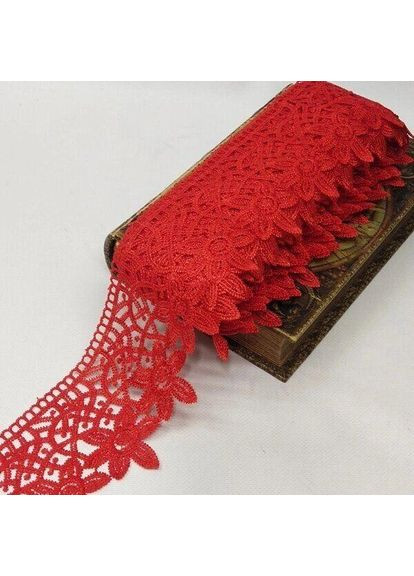 Кружево макраме 9см (13 м) Цвет-красный (729-93-026) Plus-plus (352743421)