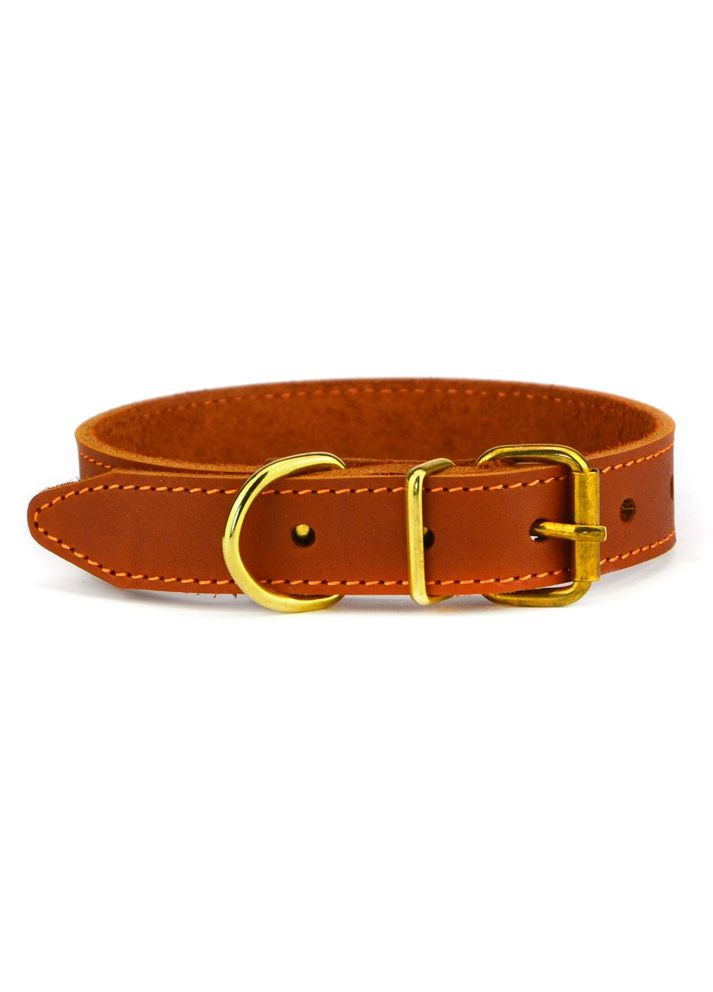 Нашийник шкіряний КЛАСІК 1,8/26-34, рудий (A-009624) Лорі (314810775)