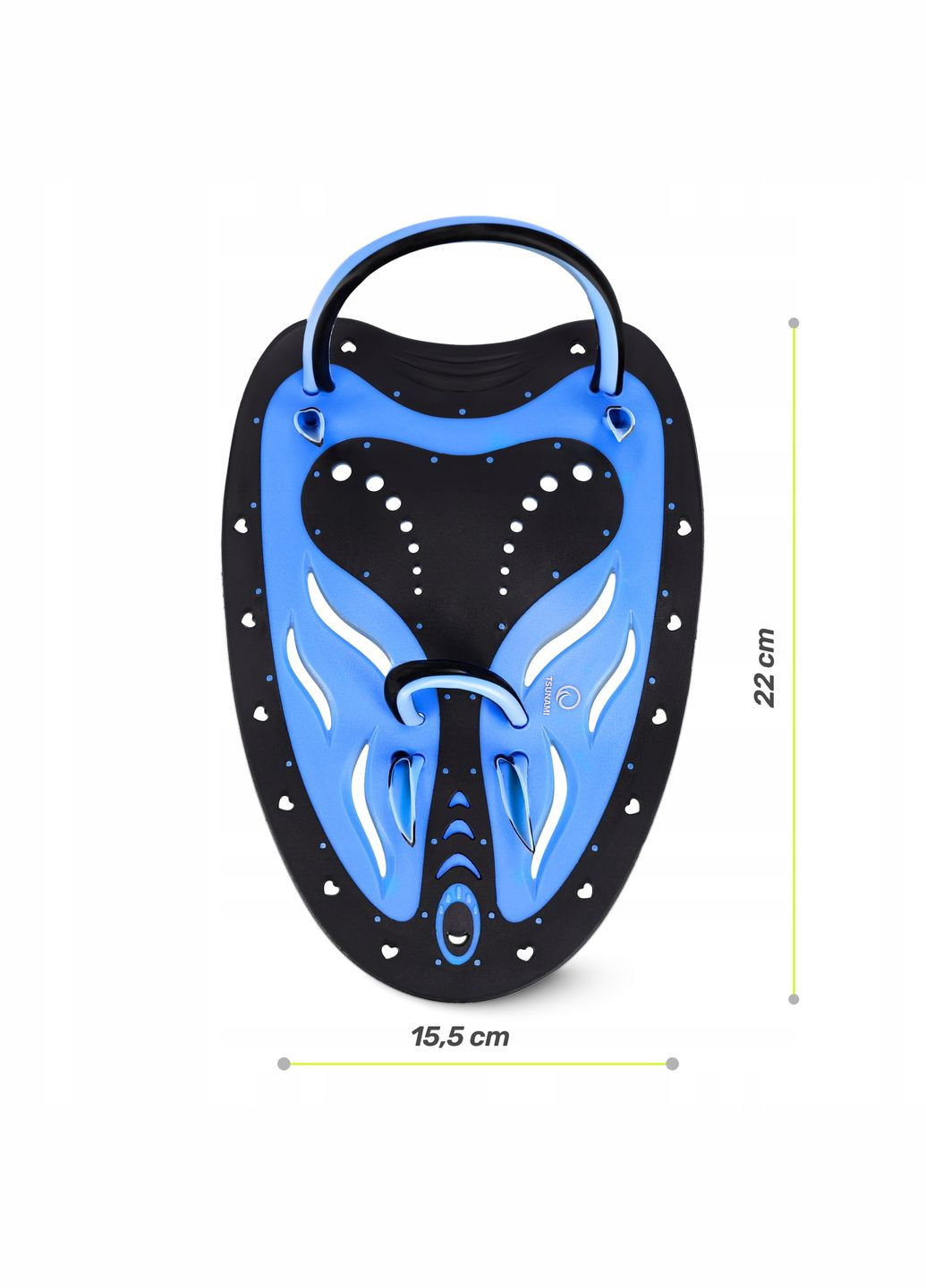 Лопатки для плавания в бассейне Swimming Paddles 2 шт Black/Blue (P-5905973405355) TSUNAMI (338098025)