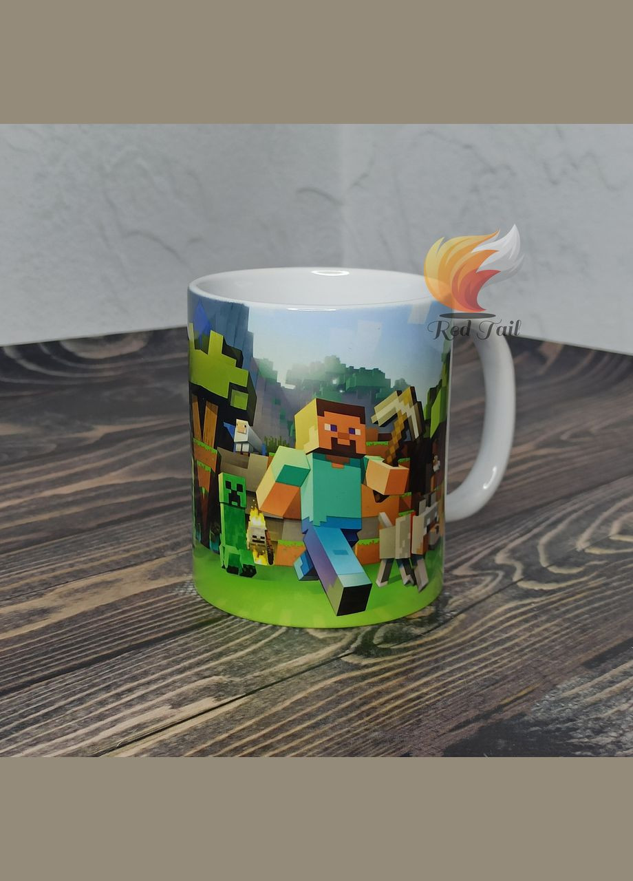 Чашка подарочная "Майнкрафт Стив" 330 мл No Brand (328439237)