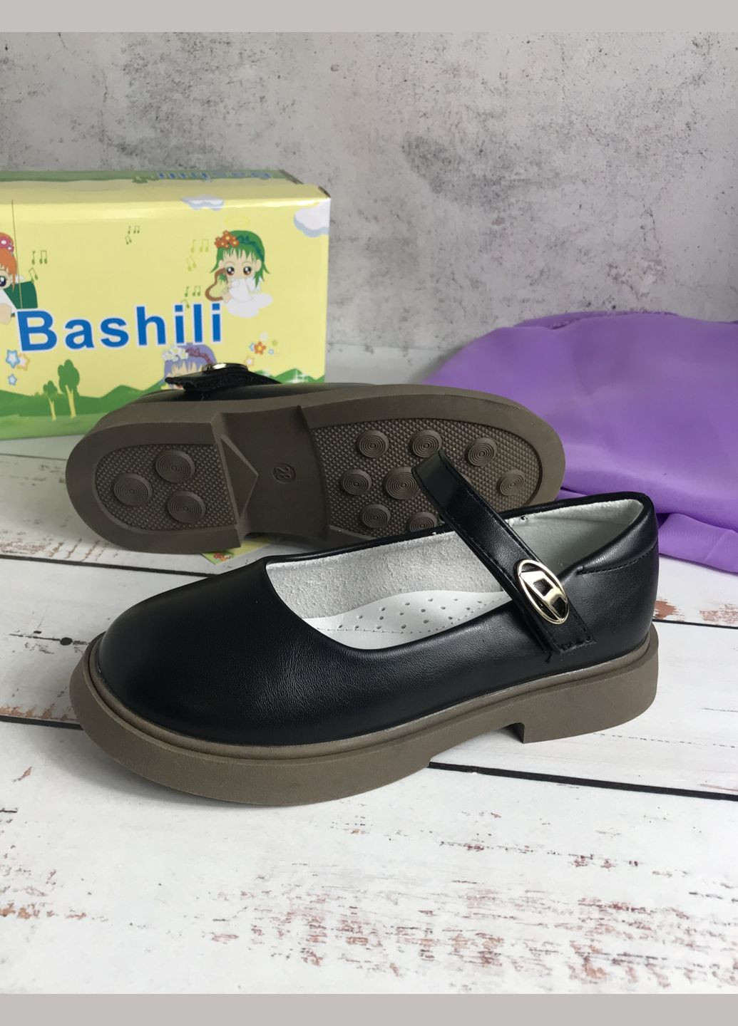 Туфлі дитячі для дівчинки Чорний (759) Bashili (347236026)