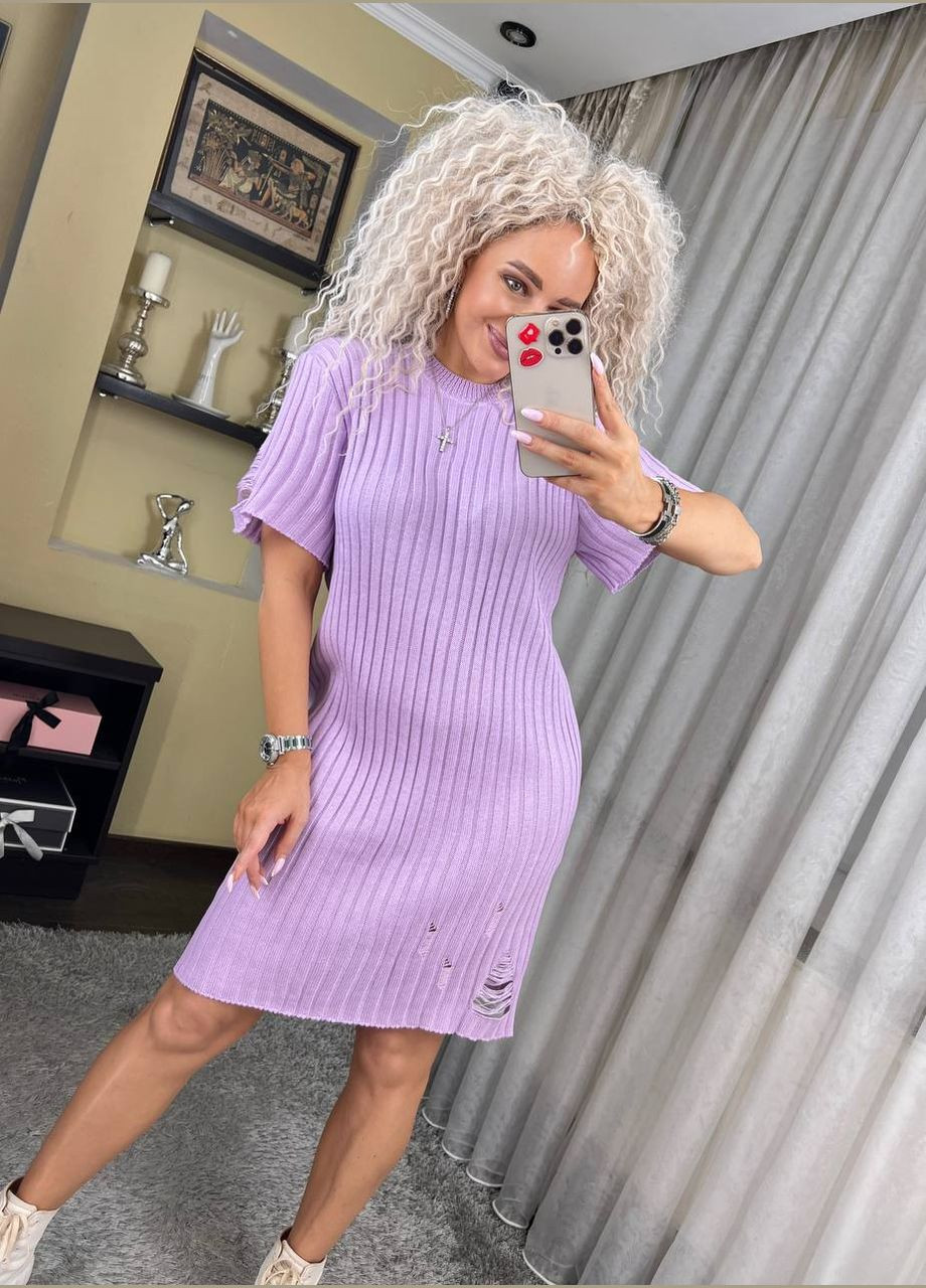 Сиреневое платье анита рванка из итальянского сиреневого хлопка. You Best