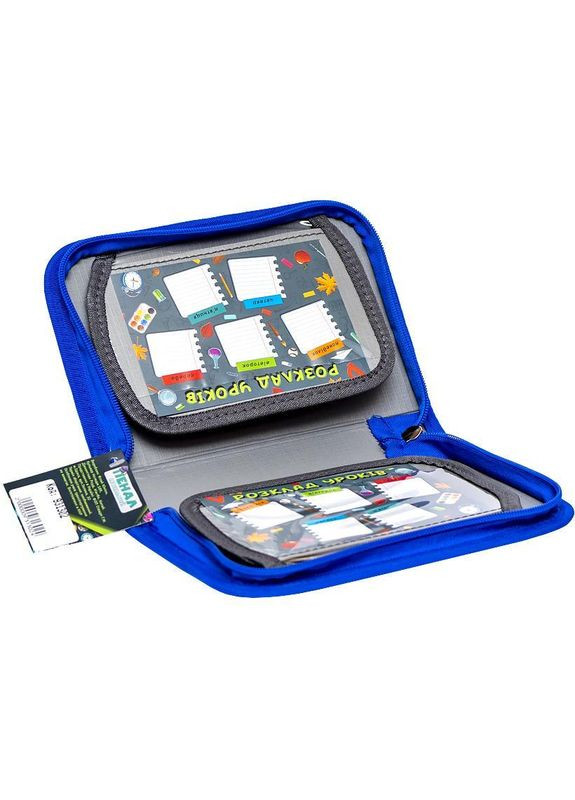 Пенал-книга на 1 отд. с 2 отворотом / Hot Wheels синий Hipe (342416919)