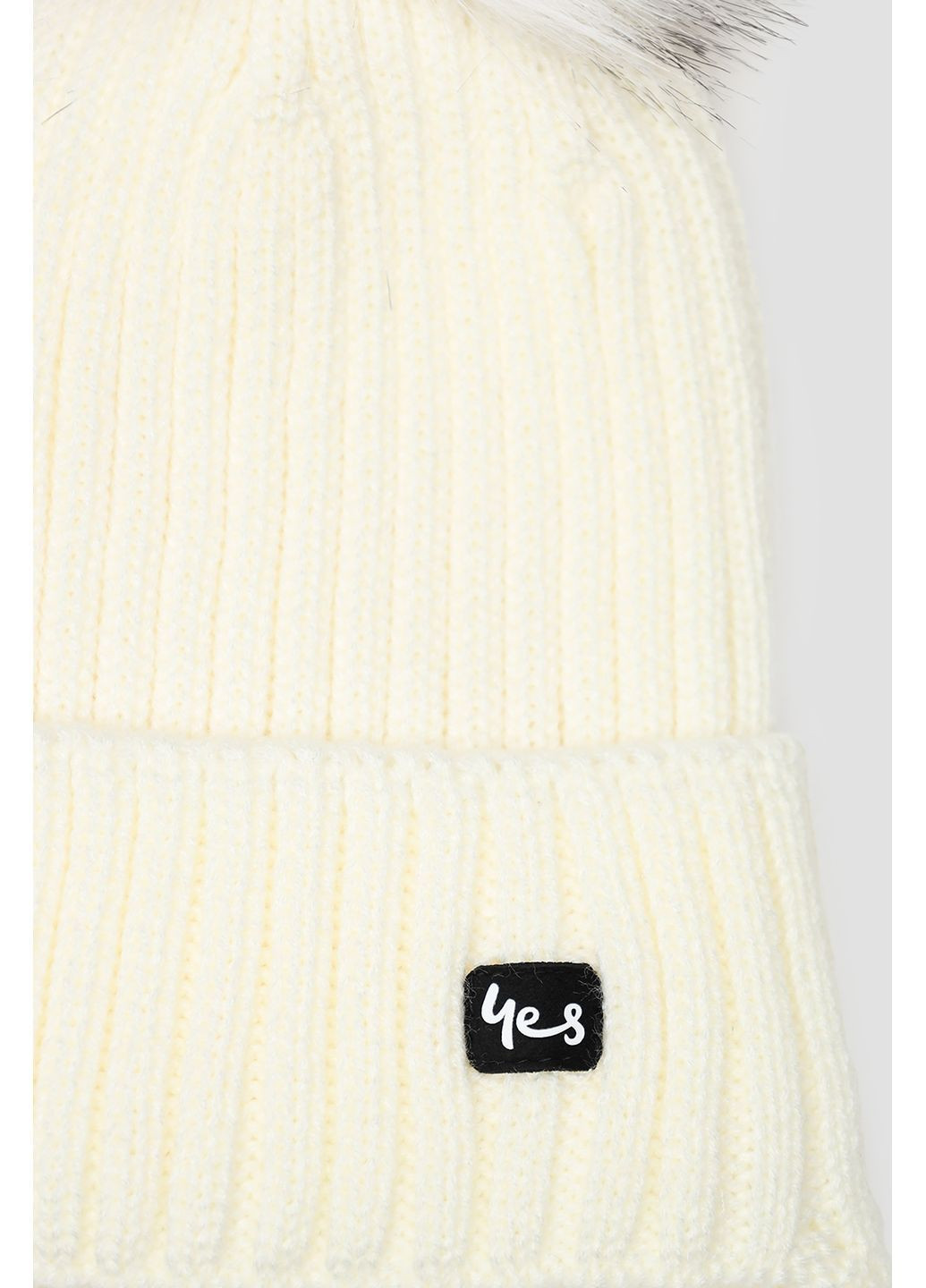 Комплект шапка-шарф для девочки цвет молочный CB-00286626 Yuki (368824111)