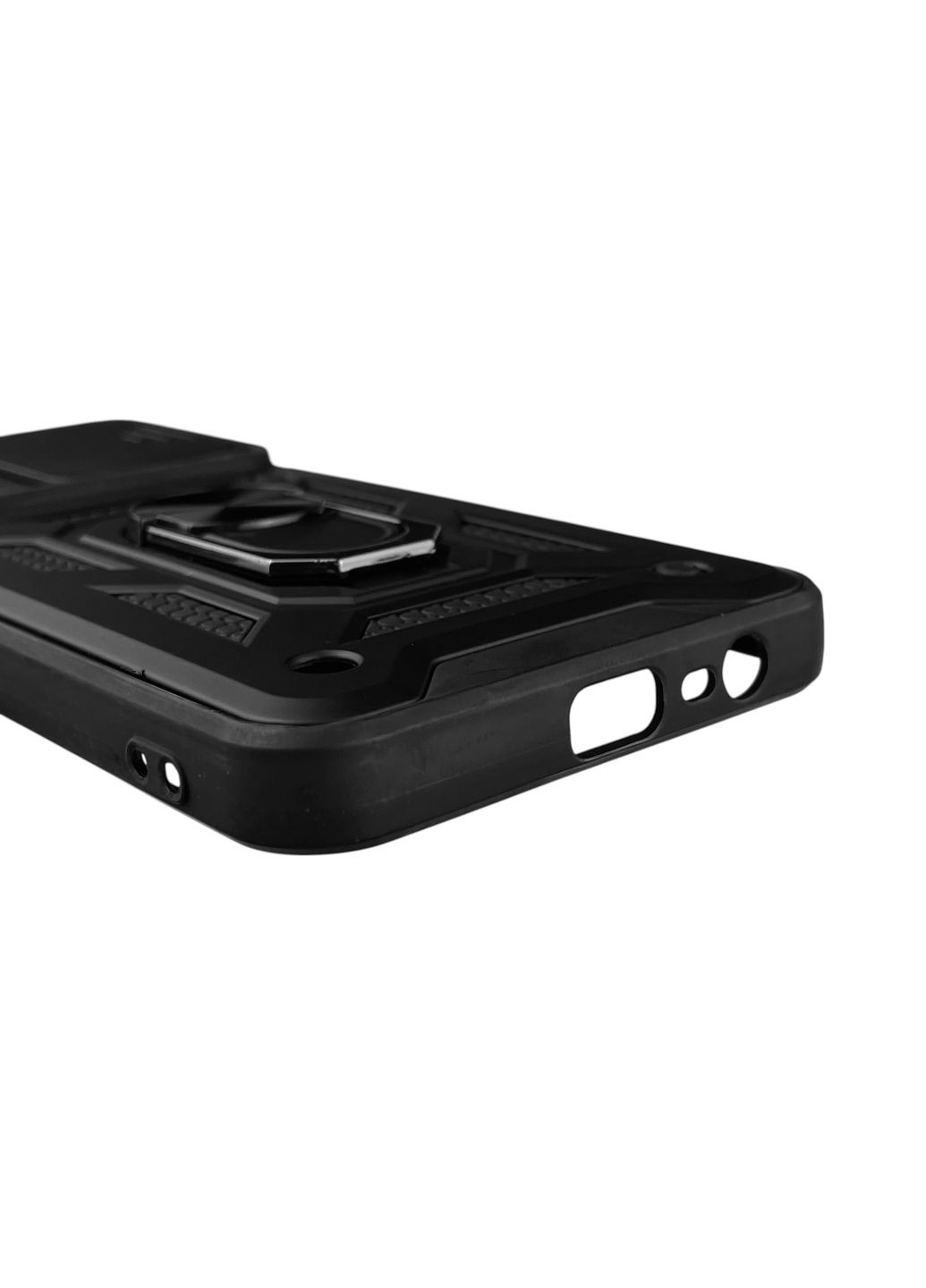 Чохол для C31 броньований з кільцем-тримачем підставкою зі шторкою на реалмі с31 чорний rg1 Realme (366231759)