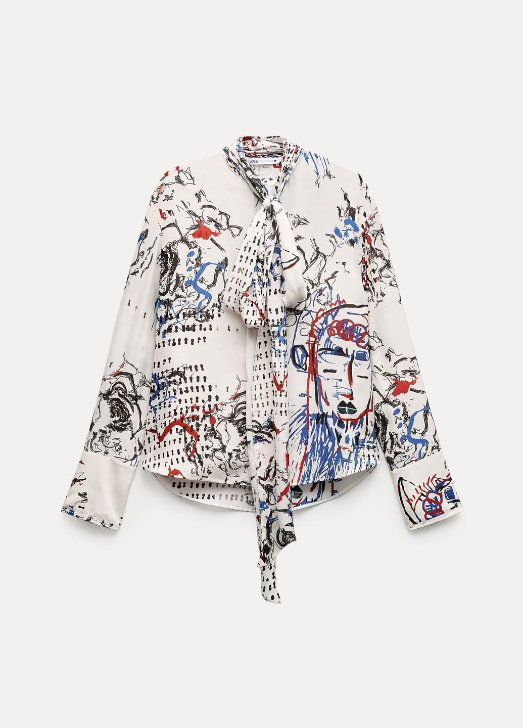 Комбинированная блузка Zara
