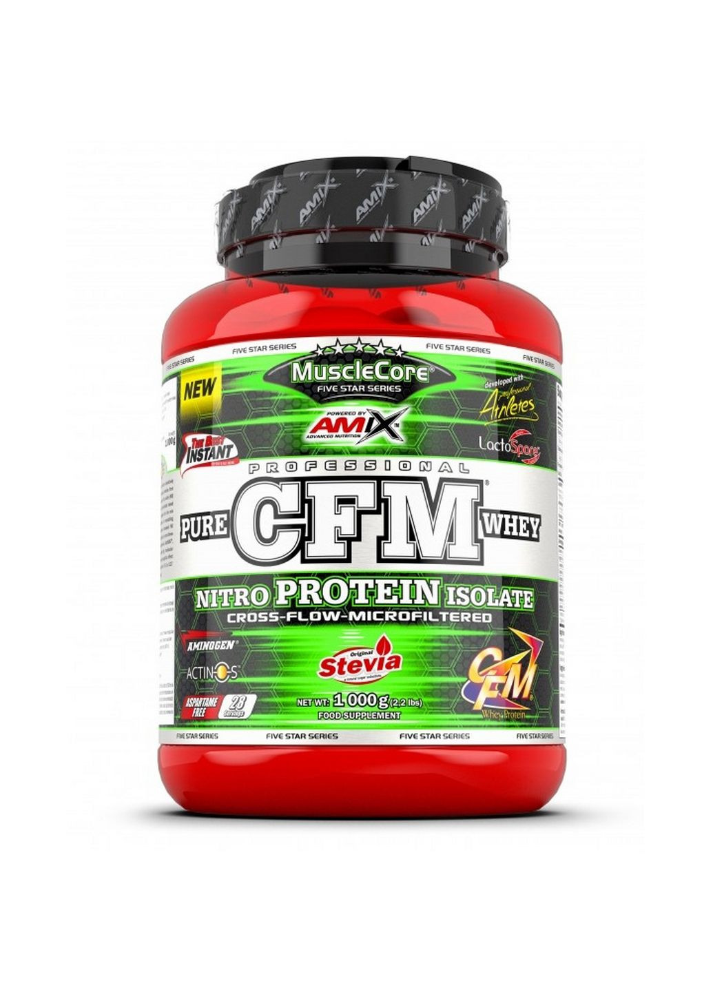Протеїн Nutrition MuscleCore CFM Nitro Protein Isolate, 1 кг Ваніль Amix Nutrition (293480661)