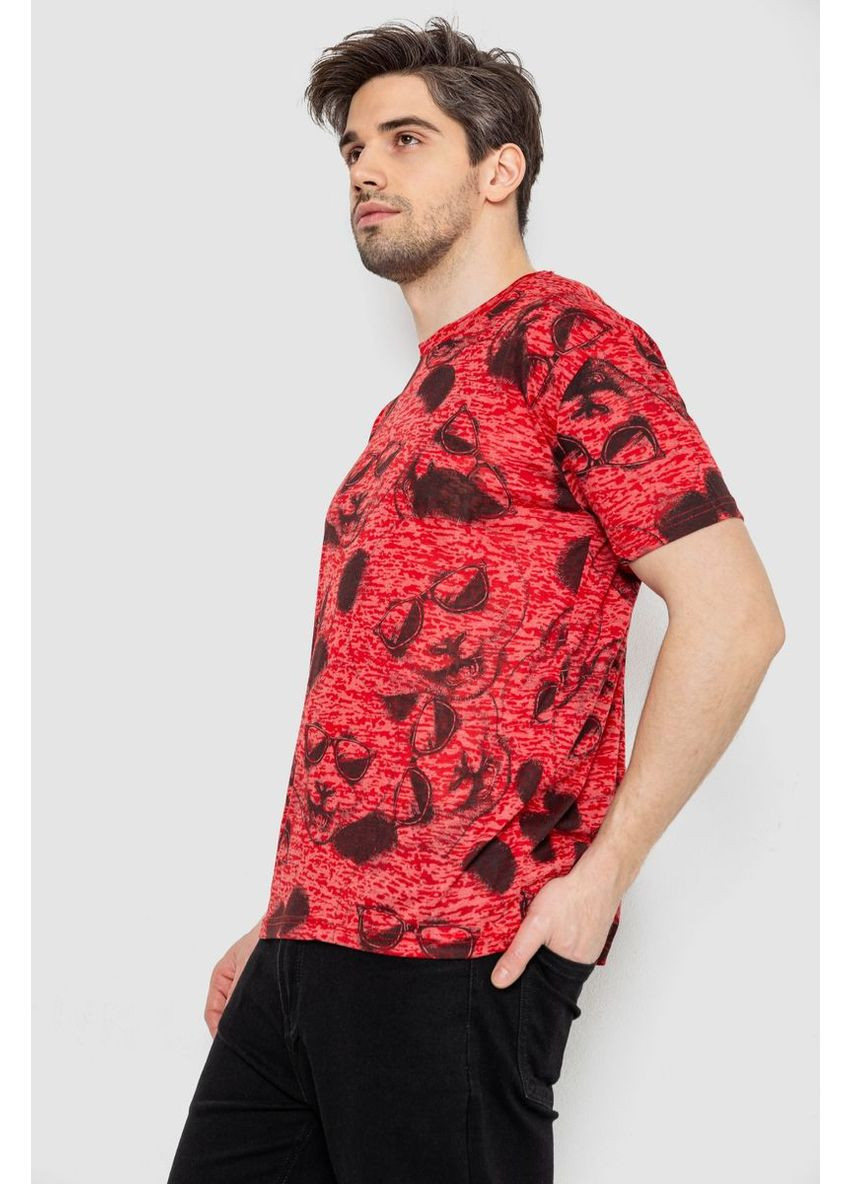 Красная футболка мужская с принтом Sport Line