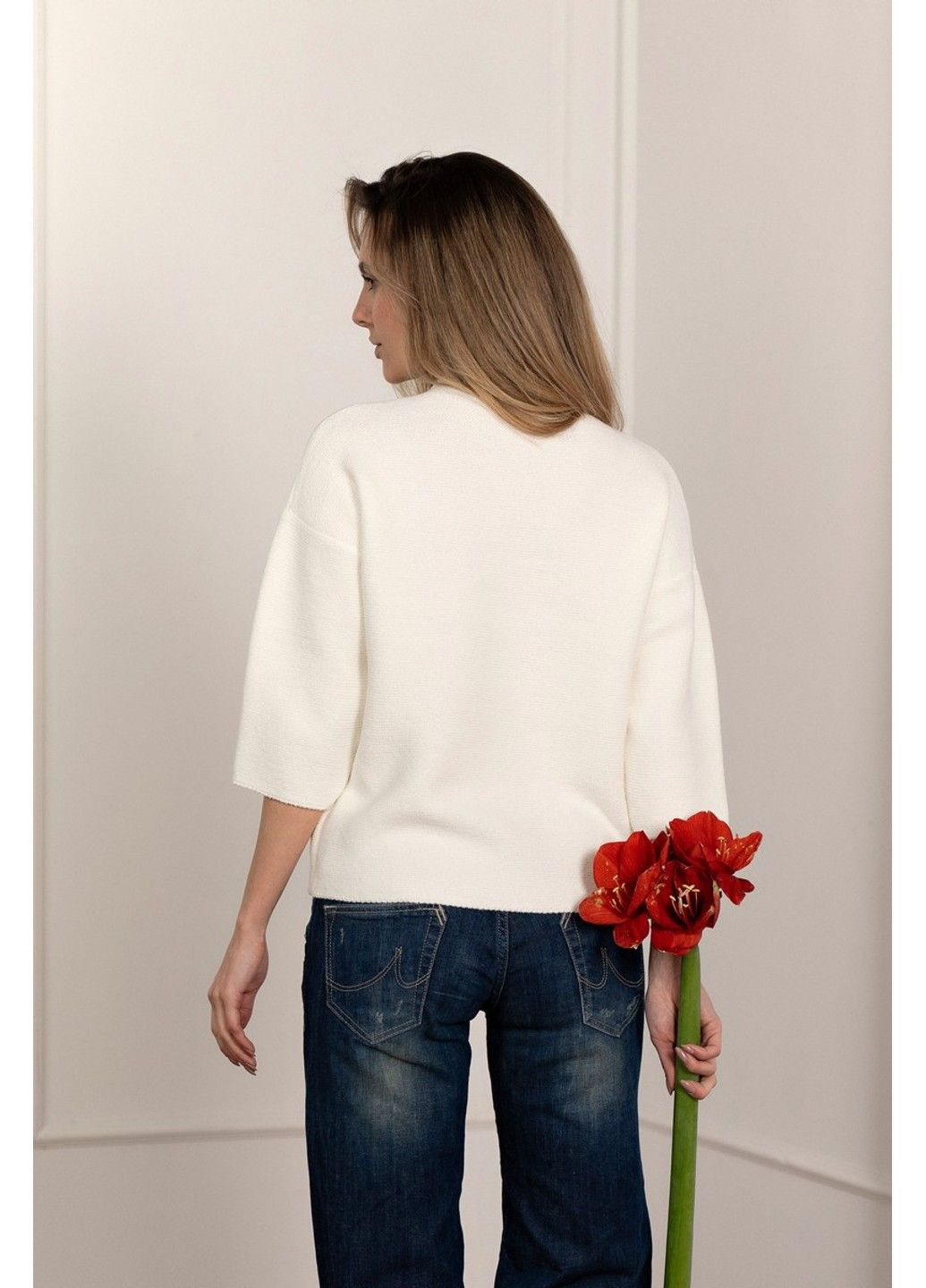 Білий демісезонний джемпер jw982 Sewel