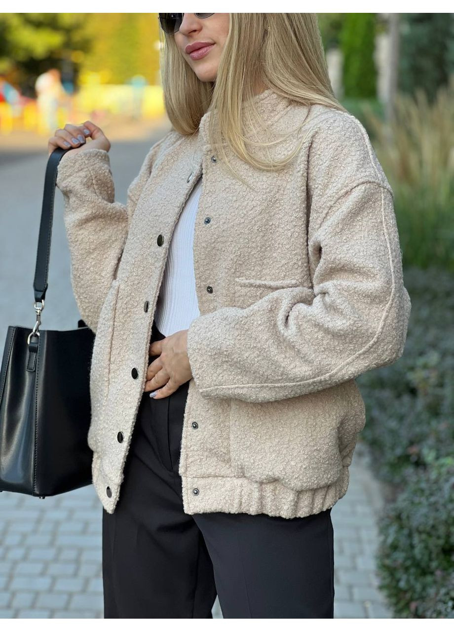 Стильный бомбер из кашемира "Баранец" – Размерная сетка в описании. DK/DL Мода без кордонів на кнопках (357435687)