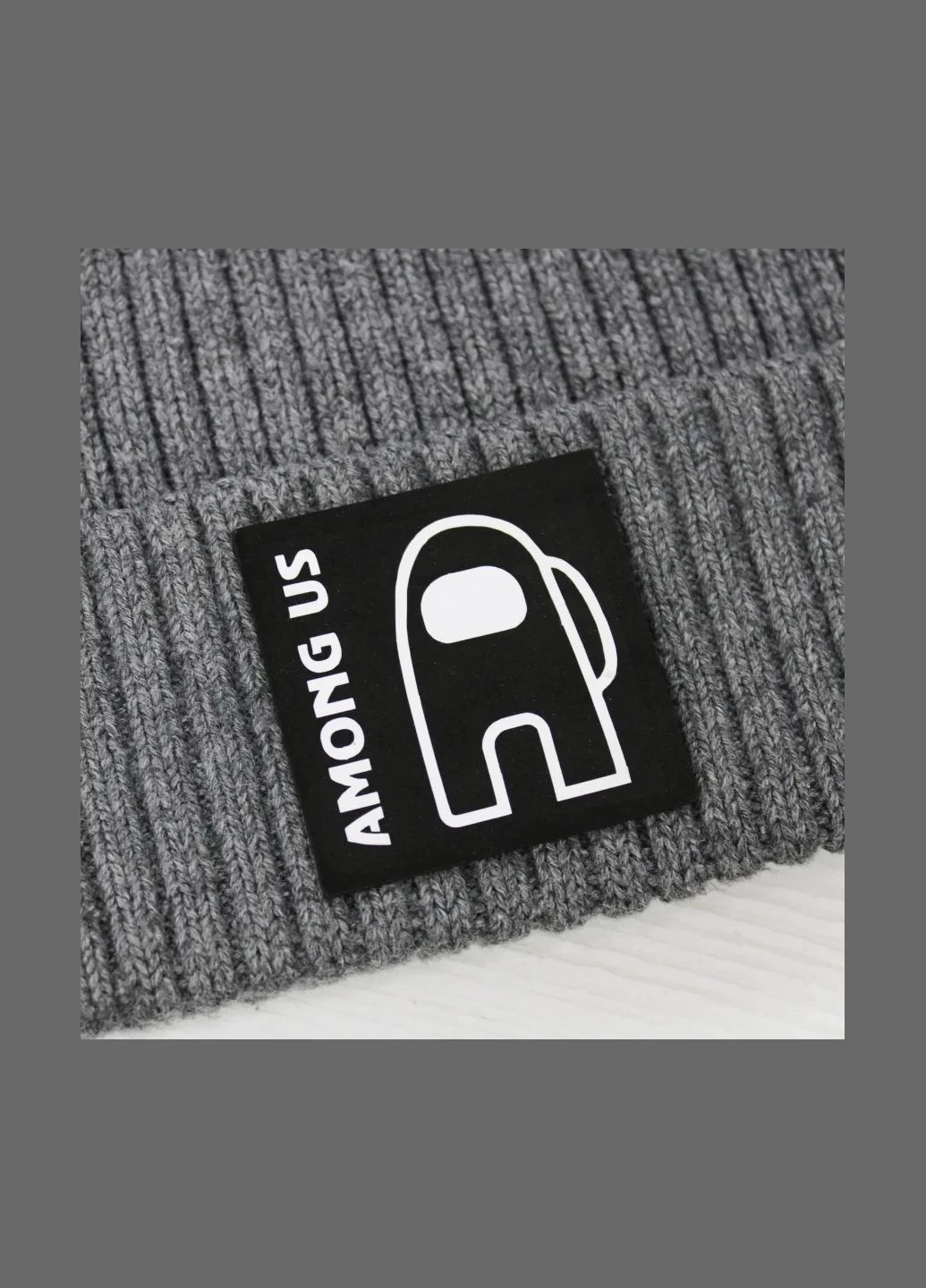 Нашивка "Among Us" с надписью черного цвета (4548) No Brand (335812269)
