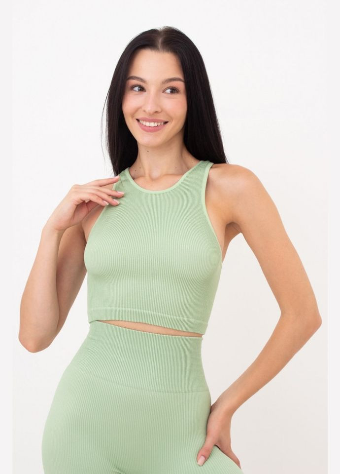 Топ жіночій безшовний на широких бретелях в рубчик Giulia HALTER TOP RIB (301384750)