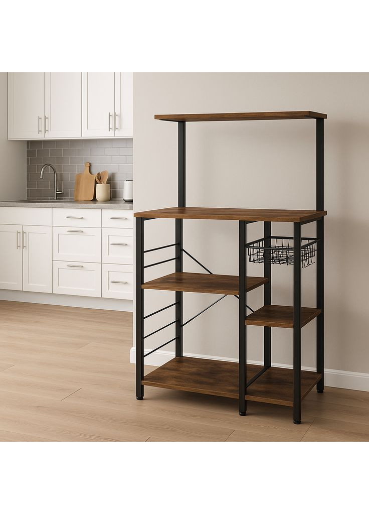 Стелаж кухонний Supretto з місцем для мікрохвильової печі в стилі Loft Leobert (361951433)