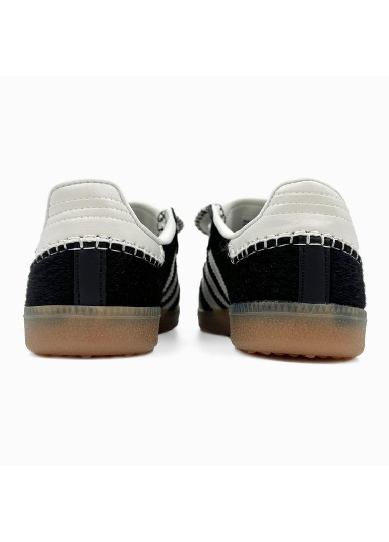 КРОСІВКИ ЖІНОЧІ ADIDAS SAMBA WALES BONNER BLACK WHITE АДІДАС САМБА No Brand чорні демісезони (368859819)