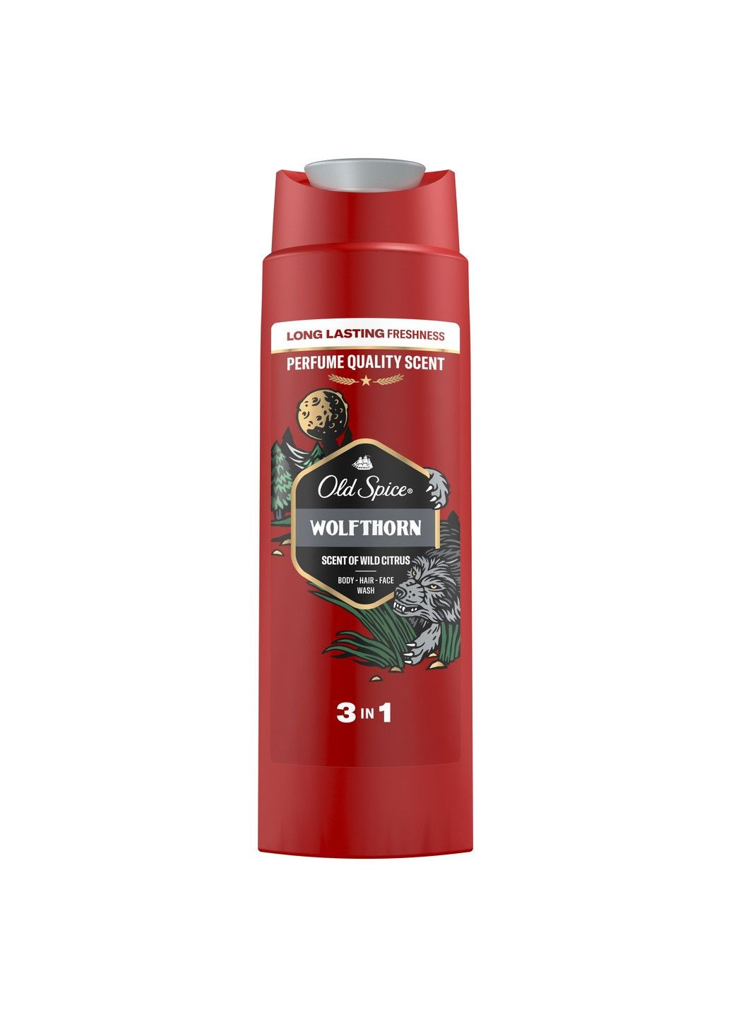 Гель для душу + шампунь 3-в-1 Wolfthorn 250 мл Old Spice (304559017)